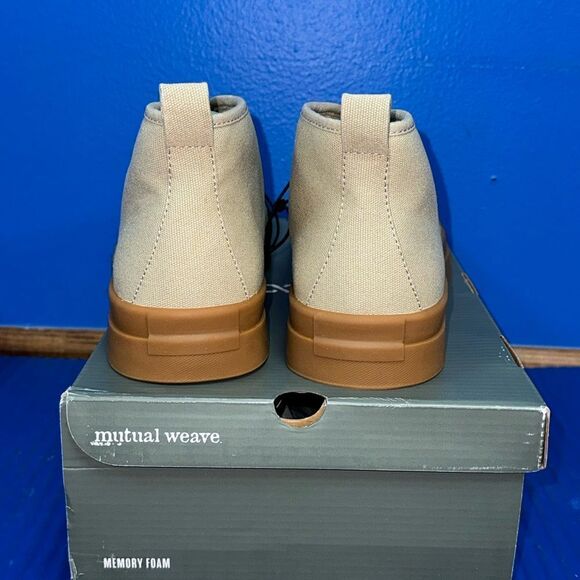 Size 11- Men’s Mutual Weave Casual Athletic Lace Up Freelon Tan Boot Shoes NEW - Picture 7 of 8